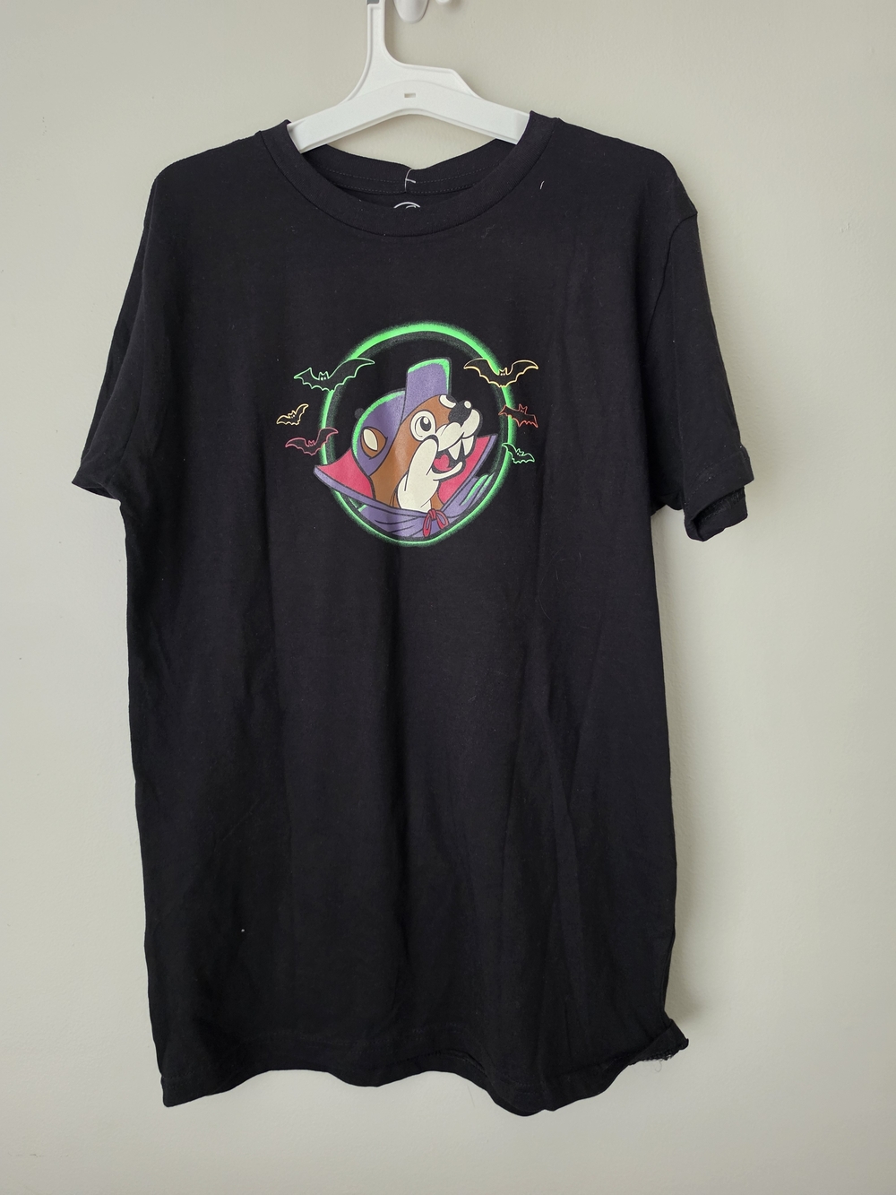 Black Buc-eés Graphic Tee with Neon